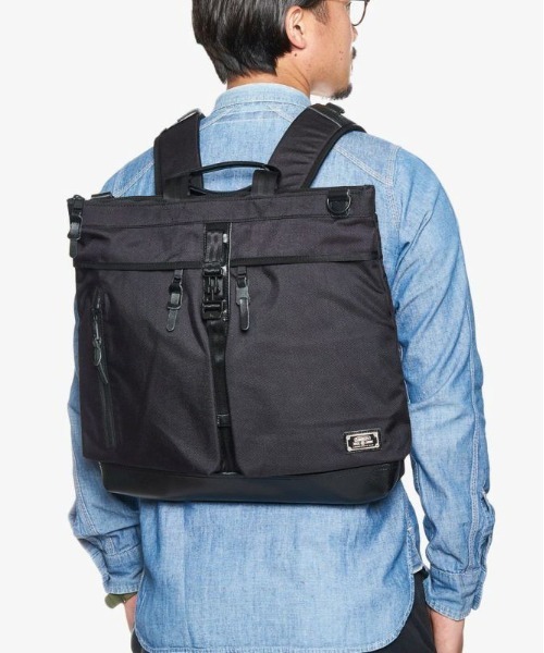 AS2OV(アッソブ)の「【AS2OV/アッソブ】 EXCLUSIVE BALLISTIC NYLON 3WAY BACKPACK(ビジネスバッグ・メンズ・ブラック/カーキ・FREE)」の20枚目の写真