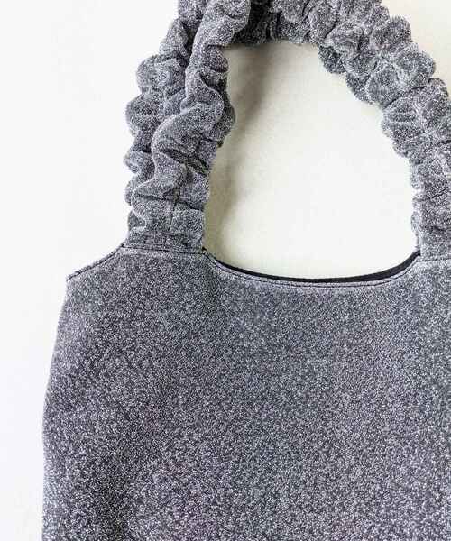 RETRO GIRL（レトロガール）の「合皮フリルハンドルトート（トートバッグ・レディース・ブラック/オフホワイト/シルバー/ダークグレー・ONE SIZE）」の15枚目の写真