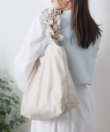 RETRO GIRL | 合皮フリルハンドルトート(トートバッグ)