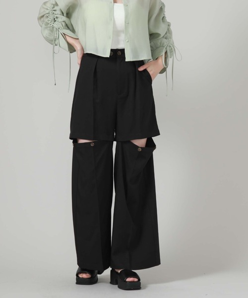 archives（アルシーヴ）の「マルチｗａｙタックパンツ（その他パンツ・レディース・グレー/ブラック/アイボリー・MEDIUM）」の11枚目の写真