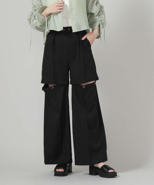 archives（アルシーヴ）の「マルチｗａｙタックパンツ（その他パンツ・レディース・グレー/ブラック/アイボリー・MEDIUM）」の9枚目の写真