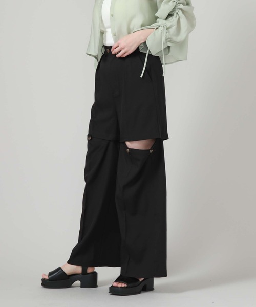 archives（アルシーヴ）の「マルチｗａｙタックパンツ（その他パンツ・レディース・グレー/ブラック/アイボリー・MEDIUM）」の12枚目の写真