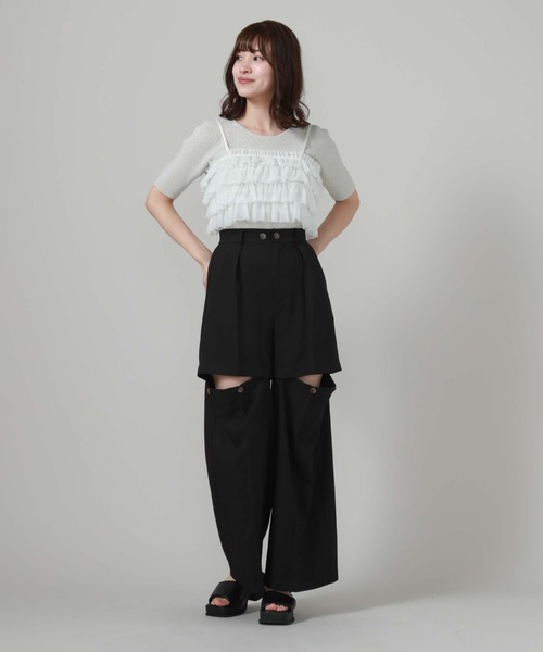 archives（アルシーヴ）の「マルチｗａｙタックパンツ（その他パンツ・レディース・グレー/ブラック/アイボリー・MEDIUM）」の15枚目の写真