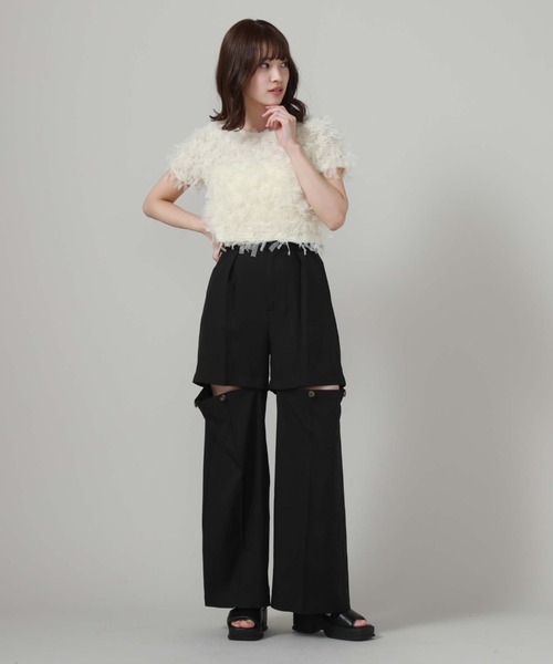 archives（アルシーヴ）の「マルチｗａｙタックパンツ（その他パンツ・レディース・グレー/ブラック/アイボリー・MEDIUM）」の16枚目の写真