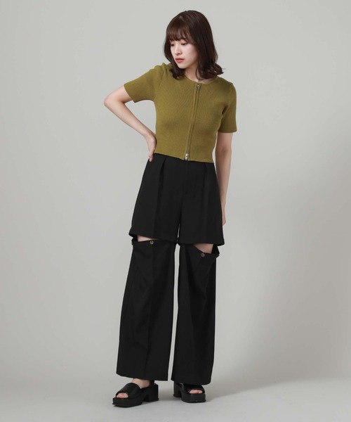 archives（アルシーヴ）の「マルチｗａｙタックパンツ（その他パンツ・レディース・グレー/ブラック/アイボリー・MEDIUM）」の18枚目の写真