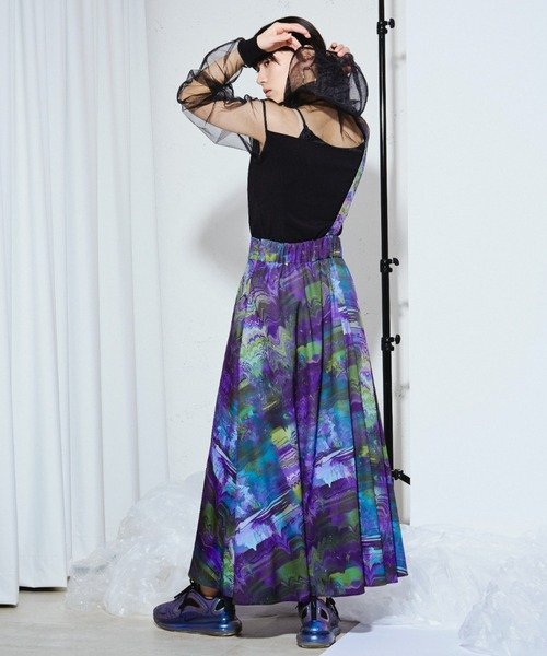 Ezick ANNONIM（エジックアノニム）の「Mode switch チュールフーディー（パーカー・レディース・ブラック/ブラック×グレー・FREE）」の5枚目の写真