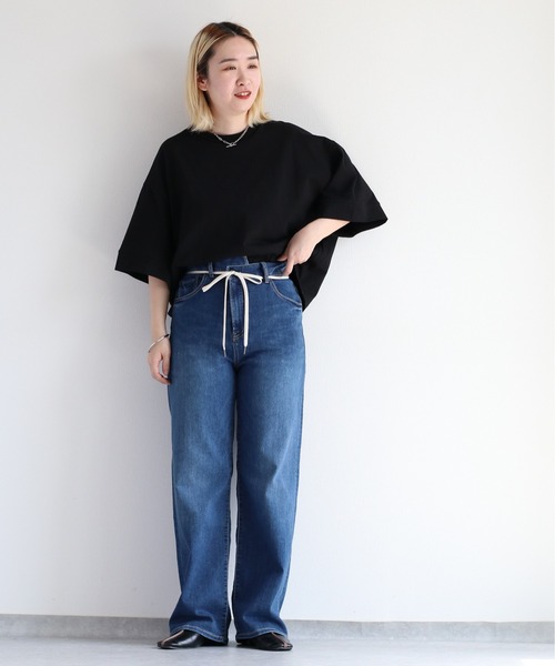 cepo(セポ)の「無地&ボーダーワイドTee(Tシャツ/カットソー・レディース・ホワイト×ブルー/ホワイト×ブラック/ブラック/オフホワイト・M)」の15枚目の写真
