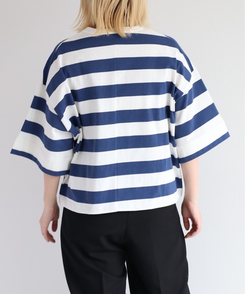 cepo(セポ)の「無地&ボーダーワイドTee(Tシャツ/カットソー・レディース・ホワイト×ブルー/ホワイト×ブラック/ブラック/オフホワイト・M)」の19枚目の写真