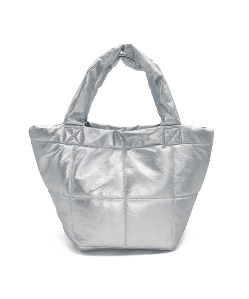 HIKA(ヒカ)の「【HIKA】キルティングミニトートBAG(トートバッグ・レディース・シルバー/ブラック・FREE)」の2枚目の写真