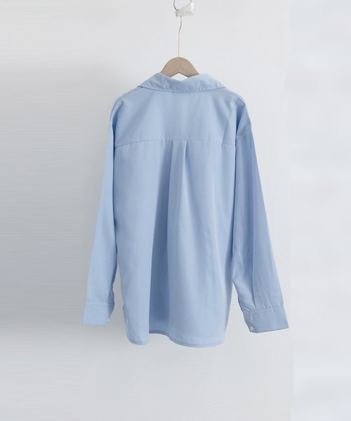 Miniministore(ミニミニストア)の「ダブルジップシャツ シャツカーディガン白(シャツ/ブラウス・レディース・ブルー/ホワイト・FREE)」の22枚目の写真