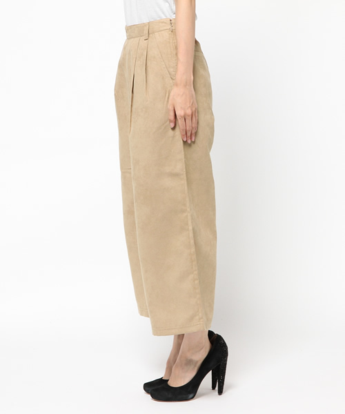 ikka（イッカ）の「スウェードワイドパンツ（その他パンツ・レディース・ブラウン/ベージュ・MEDIUM/LARGE）」の4枚目の写真