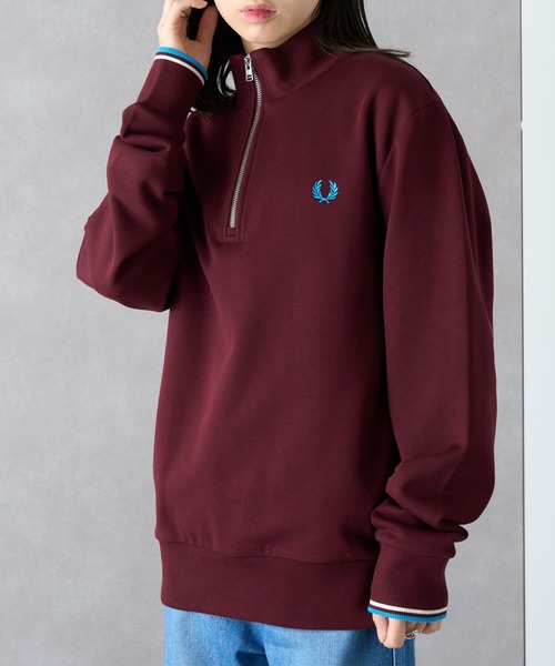FRED PERRY】Half Zip SweatShirt フレッドペリー ハーフジップ