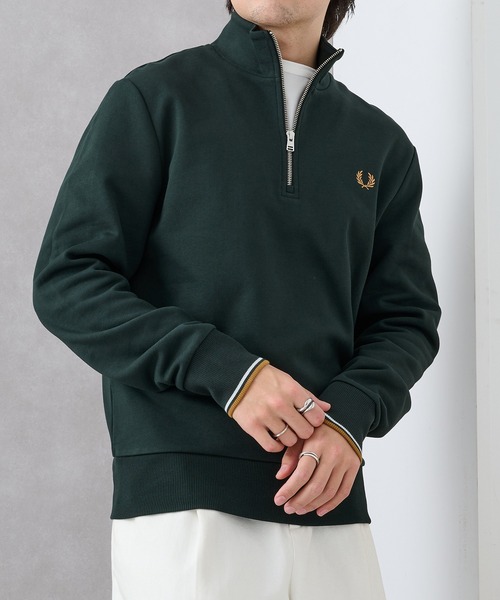 FRED PERRY】Half Zip SweatShirt フレッドペリー ハーフジップ