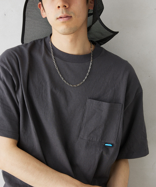 KAVU(カブー)の「KAVU / カブー 別注 Memory PKT T-SH(Tシャツ/カットソー・メンズ・ブラック/ホワイト・MEDIUM/LARGE/X-LARGE)」の2枚目の写真