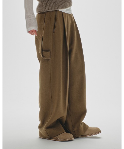 TODAYFUL（トゥデイフル）の「Wool Painter Pants（その他パンツ・レディース・ダークグレー/キャメル・36inch/38inch）」の7枚目の写真