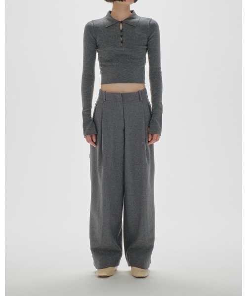 TODAYFUL（トゥデイフル）の「Wool Painter Pants（その他パンツ・レディース・ダークグレー/キャメル・36inch/38inch）」の9枚目の写真