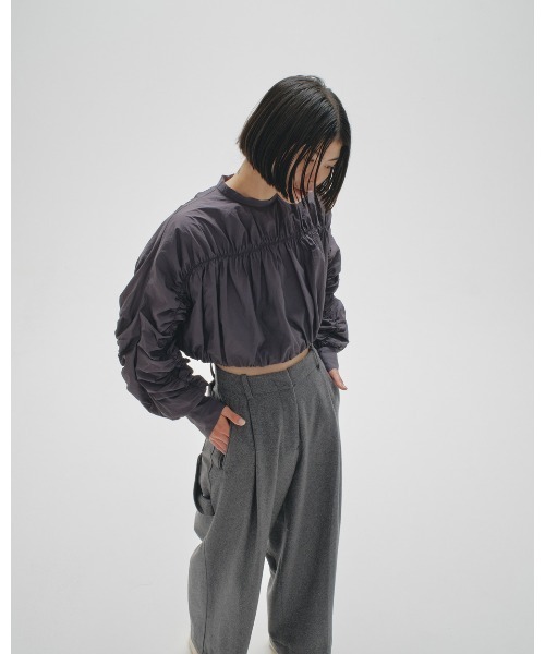 TODAYFUL（トゥデイフル）の「Wool Painter Pants（その他パンツ・レディース・ダークグレー/キャメル・36inch/38inch）」の10枚目の写真