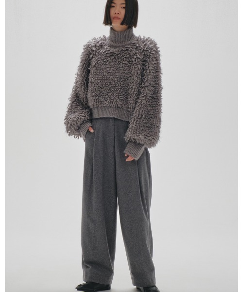 TODAYFUL（トゥデイフル）の「Wool Painter Pants（その他パンツ・レディース・ダークグレー/キャメル・36inch/38inch）」の15枚目の写真