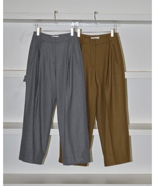 TODAYFUL（トゥデイフル）の「Wool Painter Pants（その他パンツ・レディース・ダークグレー/キャメル・36inch/38inch）」の18枚目の写真