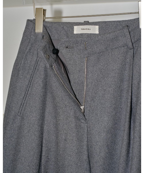 TODAYFUL（トゥデイフル）の「Wool Painter Pants（その他パンツ・レディース・ダークグレー/キャメル・36inch/38inch）」の21枚目の写真