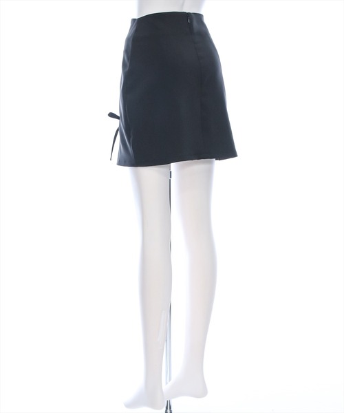 clear（クリア）の「インパン付きリボン台形ミニスカート[着回し力抜群 ガーリー バレエコア]≪再入荷≫（スカート・レディース・ブルー/ブラック/アイボリー・S/M）」の11枚目の写真