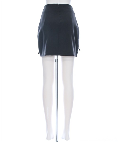 clear（クリア）の「インパン付きリボン台形ミニスカート[着回し力抜群 ガーリー バレエコア]≪再入荷≫（スカート・レディース・ブルー/ブラック/アイボリー・S/M）」の10枚目の写真