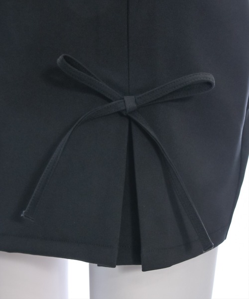 clear（クリア）の「インパン付きリボン台形ミニスカート[着回し力抜群 ガーリー バレエコア]≪再入荷≫（スカート・レディース・ブルー/ブラック/アイボリー・S/M）」の6枚目の写真