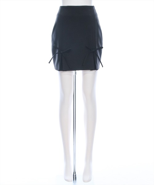 clear（クリア）の「インパン付きリボン台形ミニスカート[着回し力抜群 ガーリー バレエコア]≪再入荷≫（スカート・レディース・ブルー/ブラック/アイボリー・S/M）」の15枚目の写真