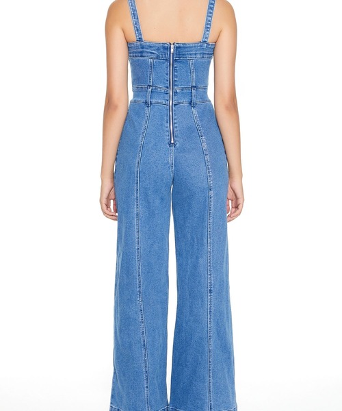 FOREVER 21（フォーエバー トゥエンティーワン）の「デニムサロペット（サロペット/オーバーオール・レディース・ブルー系その他4・MEDIUM/SMALL）」の3枚目の写真