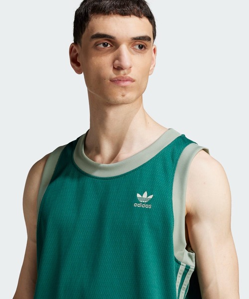 adidas◆Originals◆アディカラー◆モックアイレット◆ベスト アディカラー モック アイレット ベスト レッド ｜アパレル