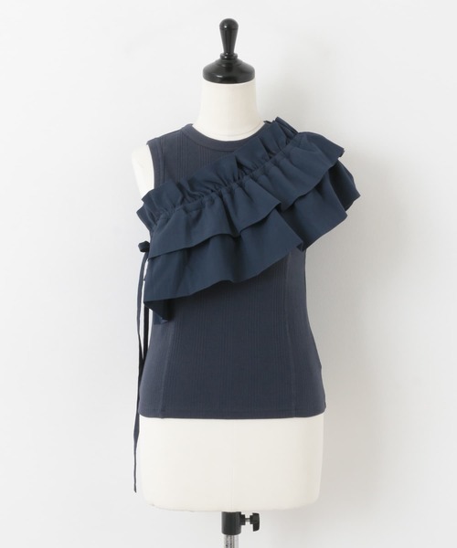 KBF(ケイビーエフ)の「フリルパーツSETタンクトップ(タンクトップ・レディース・アイボリー/ネイビー・ONE)」の20枚目の写真