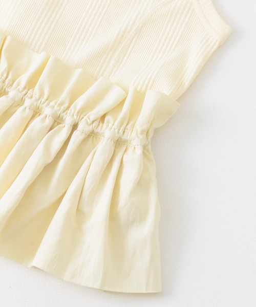 KBF(ケイビーエフ)の「フリルパーツSETタンクトップ(タンクトップ・レディース・アイボリー/ネイビー・ONE)」の14枚目の写真