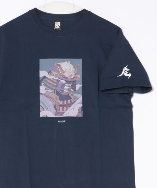 NO WAY（ノーウェイ）の「/KINJAZ/Graphic T（Tシャツ/カットソー・メンズ・ネイビー/ホワイト・LARGE/MEDIUM）」の4枚目の写真