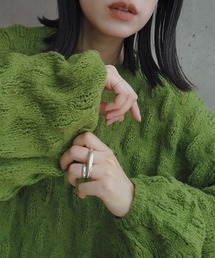 y/m by RIKA | モコモコ編みシアーニットトップス(ニット/セーター)