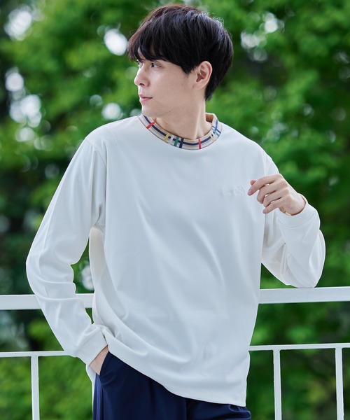 Arnold Palmer(アーノルドパーマー)の「AirFlex スムース シェア パーマー リブ ロングTシャツ(Tシャツ/カットソー・レディース・テラコッタ/ネイビー/アイボリー・L/M/S/XS/LL)」の13枚目の写真