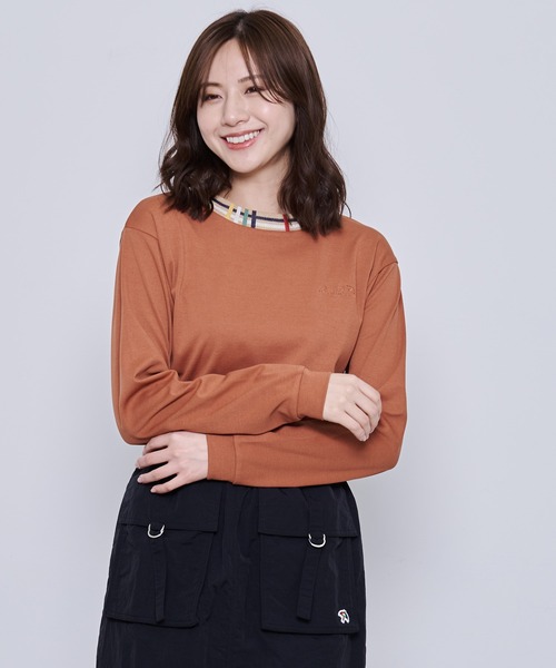 Arnold Palmer(アーノルドパーマー)の「AirFlex スムース シェア パーマー リブ ロングTシャツ(Tシャツ/カットソー・レディース・テラコッタ/ネイビー/アイボリー・L/M/S/XS/LL)」の22枚目の写真