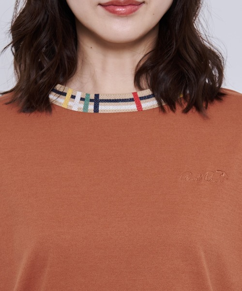 Arnold Palmer(アーノルドパーマー)の「AirFlex スムース シェア パーマー リブ ロングTシャツ(Tシャツ/カットソー・レディース・テラコッタ/ネイビー/アイボリー・L/M/S/XS/LL)」の4枚目の写真