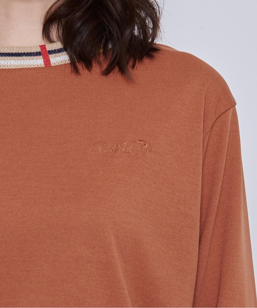 Arnold Palmer(アーノルドパーマー)の「AirFlex スムース シェア パーマー リブ ロングTシャツ(Tシャツ/カットソー・レディース・テラコッタ/ネイビー/アイボリー・L/M/S/XS/LL)」の5枚目の写真