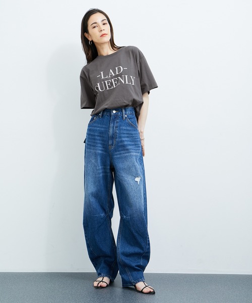 le cercle ADAM ET ROPE'(ルセルクルアダムエロペ)の「ロゴプリントTee(Tシャツ/カットソー・レディース・ホワイト系その他/チャコールグレー/ホワイト系その他2・FREE)」の14枚目の写真