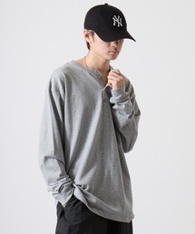 JEMORGAN 天竺ヘンリーネックL/S-T