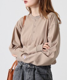 JEMORGAN 天竺ヘンリーネックL/S-T