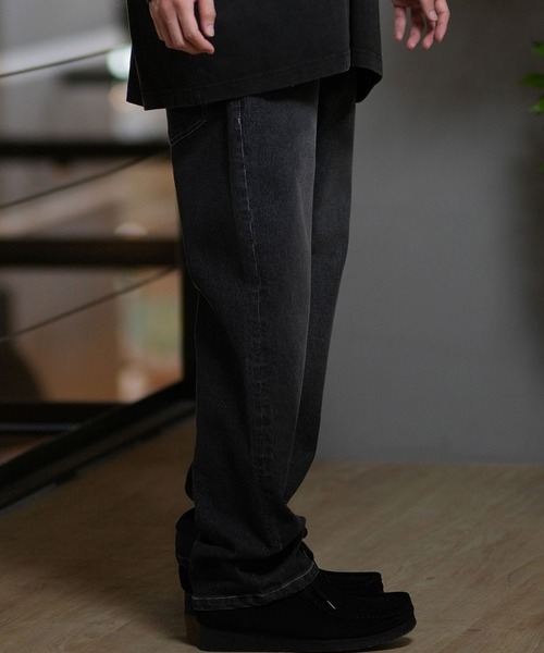 ムラサキスポーツ(ムラサキスポーツ)の「【ムラサキスポーツ限定】DEAR LAUREL/ディアローレル ストレッチデニム ロングパンツ シンプル D24F3103(デニムパンツ・メンズ・ブラック/ブルー・M/L)」の6枚目の写真