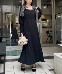 one after another NICE CLAUP | 肩リボンキャミワンピース(ワンピース)