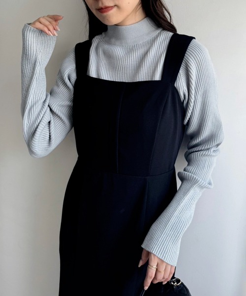 one after another NICE CLAUP(ワンアフターアナザーナイスクラップ)の「肩リボンキャミワンピース(ワンピース・レディース・ブラック/オフホワイト/ピンク・SMALL/MEDIUM)」の17枚目の写真