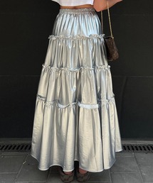 IRADOWL（アイラドール）の「メタリックシルバーフレアスカート（スカート）」