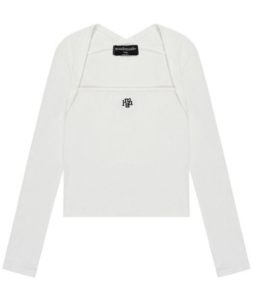 A'GEM/9 × .kom 『muah muah/ムーアムーア』 LOGO STITCH BOLERO