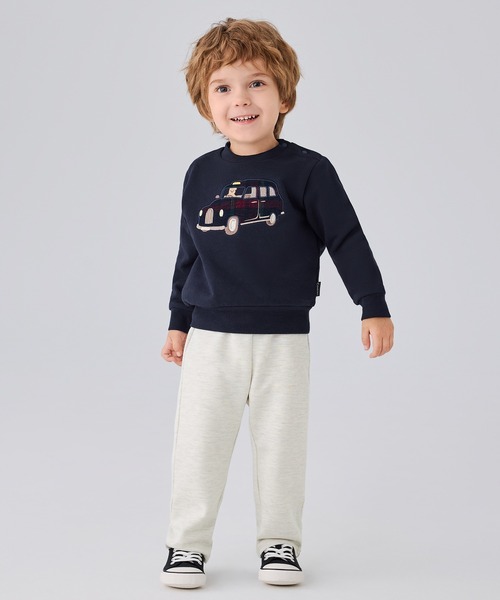 combimini（コンビミニ）の「T/Cポンチらくちんパンツ（その他パンツ・キッズ・チェリーレッド/杢グレー/サックスブルー・120/110/100/90/80）」の5枚目の写真