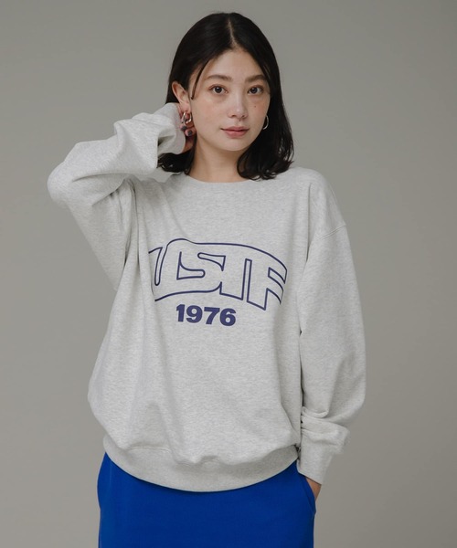 URBAN RESEARCH Sonny Label(アーバンリサーチサニーレーベル)の「『ユニセックス』GEM SPORTSWEAR SWEAT PULLOVER(スウェット・レディース・グレー系その他/ホワイト系その他/ネイビー・MEDIUM/LARGE)」の9枚目の写真