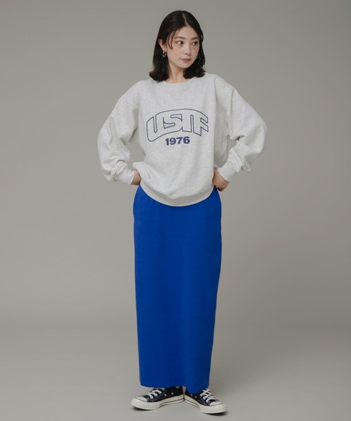 URBAN RESEARCH Sonny Label(アーバンリサーチサニーレーベル)の「『ユニセックス』GEM SPORTSWEAR SWEAT PULLOVER(スウェット・レディース・グレー系その他/ホワイト系その他/ネイビー・MEDIUM/LARGE)」の4枚目の写真