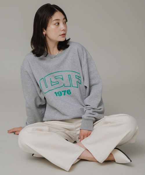 URBAN RESEARCH Sonny Label(アーバンリサーチサニーレーベル)の「『ユニセックス』GEM SPORTSWEAR SWEAT PULLOVER(スウェット・レディース・グレー系その他/ホワイト系その他/ネイビー・MEDIUM/LARGE)」の20枚目の写真